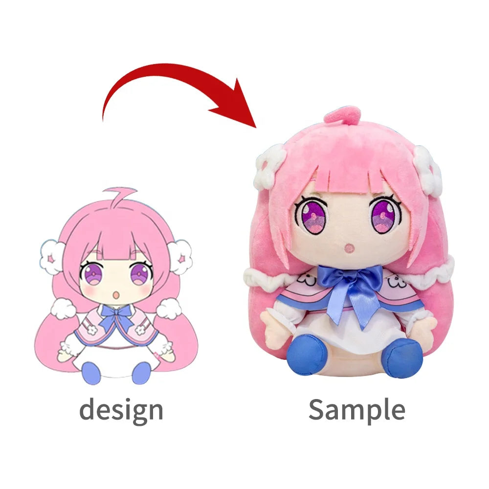 OEM Manufacturer No MOQ Plushie Customized Custom Plush Toy Kpop Idol Dolls Custom Plushies Movie Mascot Derivative Plush