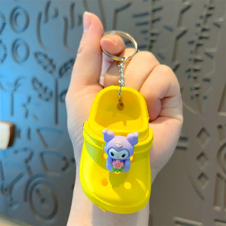 Cute and Small New Mini slippers Hole Shoes Car Couple Keychain Backpack Pendant Small Gifts Wholesale