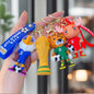 2026 World Cup Mascot Keychain | Soft Rubber Fan Pendant
