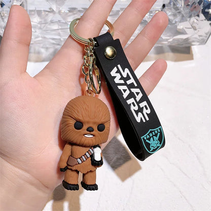 New Hot Selling StarWars Keychain Mandalorians Surrounding Baby Yodas Stormtroopers Keychain Pendant