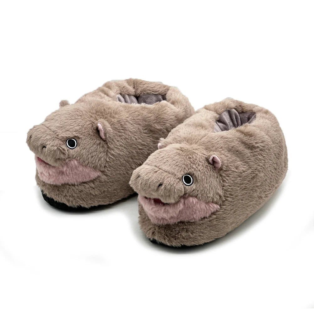 Low Moq Custom Unisex Stuffed Animal 3D Cartoon Plush Indoor Slipper Womens Slippers Plush Slippers