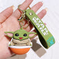 2024 New Yodas Baby Keychain Cute Doll Mandalorians Pendant Star Wared Keychain Handle