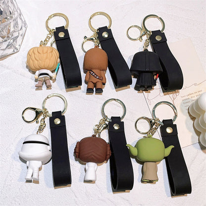 New Hot Selling StarWars Keychain Mandalorians Surrounding Baby Yodas Stormtroopers Keychain Pendant