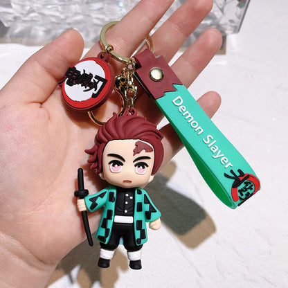 New Anime Keychain Car Keychain Cartoon Anime Doll School Bag Pendant Figure Surrounding Gifts