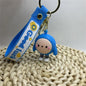 Egg Party Keychain Cartoon Backpack Pendant Car Keychain Crafts Decoration