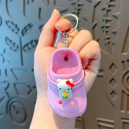 Cute and Small New Mini slippers Hole Shoes Car Couple Keychain Backpack Pendant Small Gifts Wholesale