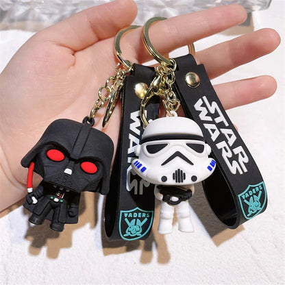 New Hot Selling StarWars Keychain Mandalorians Surrounding Baby Yodas Stormtroopers Keychain Pendant