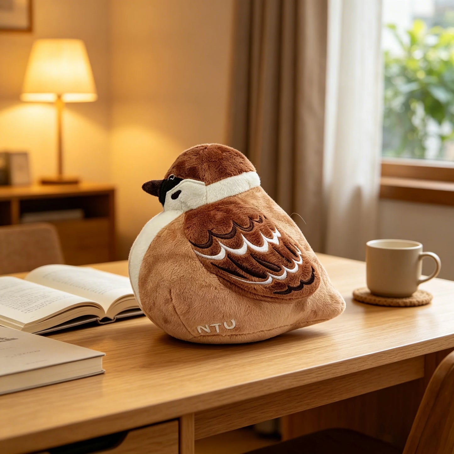 Original Factory  Stress-Relief Gift  Stuffed Animal Toy Customizable Sparrow Plush Realistic Embroidered Logo Supports OEM
