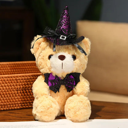 High Quality Creative Funny Soft Cute Halloween Teddy Bear Stuffed Plush Toys Halloween Decoration Gift