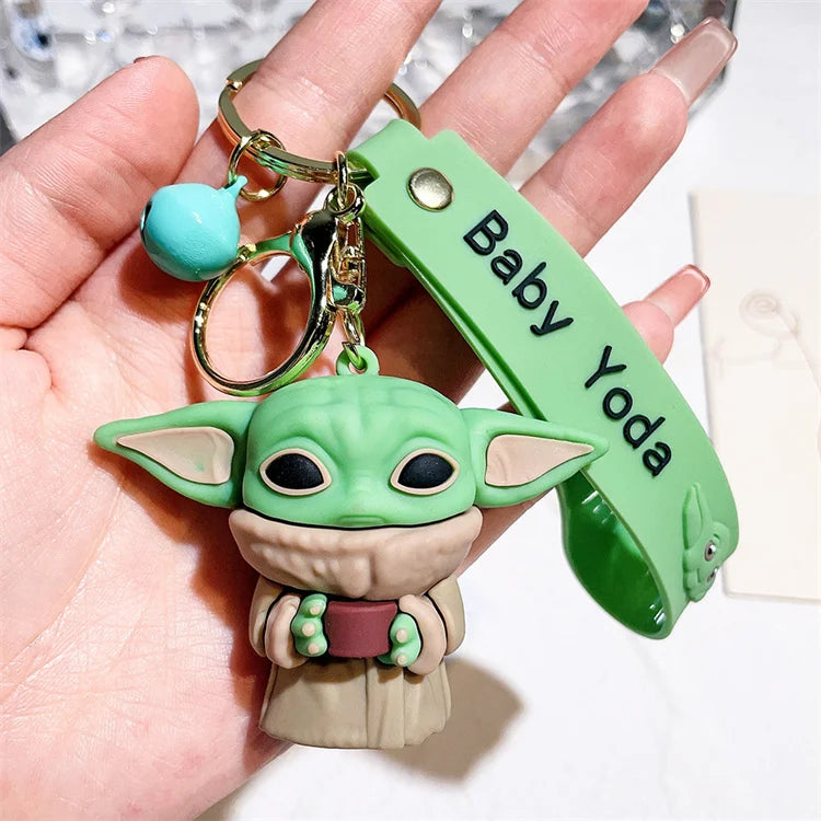 2024 New Yodas Baby Keychain Cute Doll Mandalorians Pendant Star Wared Keychain Handle