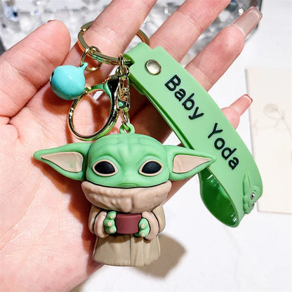 2024 New Yodas Baby Keychain Cute Doll Mandalorians Pendant Star Wared Keychain Handle