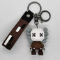 3D Cute Cartoon Anime PVC Keychain Accessories Trendy Birthday Gift Bag Pendant with Kaw Figure Keychain Toys
