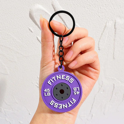 Fitness PVC Keychain Cute Bag Pendant for Women and Men Nice Cartoon Doll Rubber Keychain