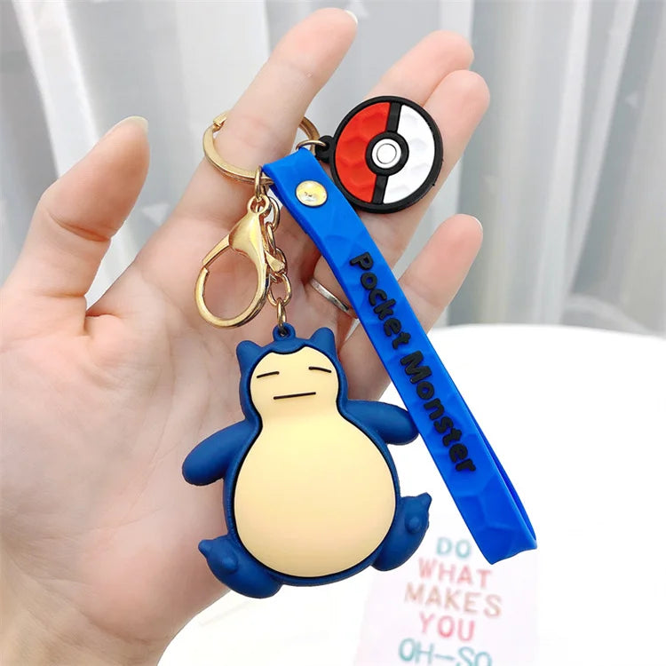 Pokemoned Pikachued Keychain Cartoon Cute Doll Car Keychain Bag Pendant Small Gift