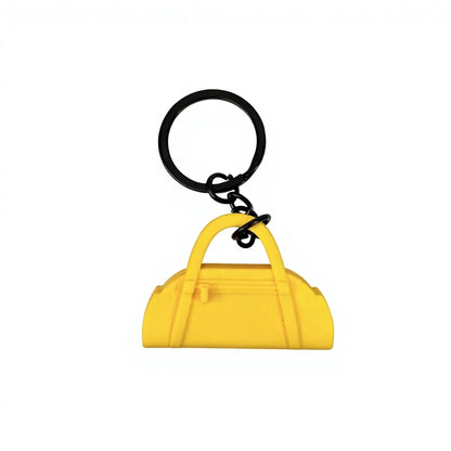 Hot Selling 3D Cartoon Gym Rubber Keychain Creative Anime 3D Yoga Bag Pendant Fitness Cool Key Chain