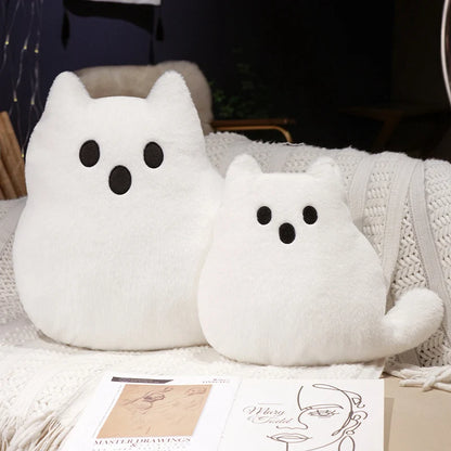 2026 New Custom Soft Cute Halloween Ghost Cat Plush Pillow Stuffed Pillow  Festival Decoration Black Cat