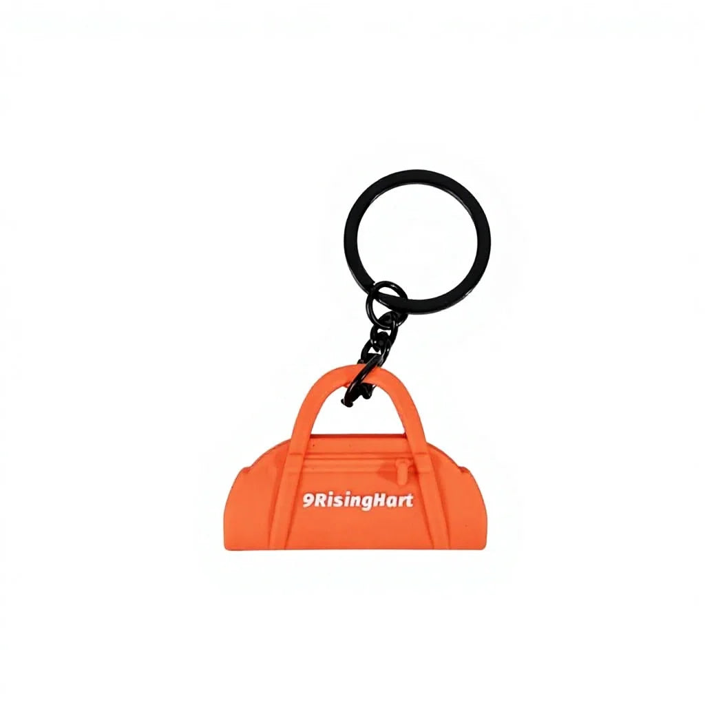 Hot Selling 3D Cartoon Gym Rubber Keychain Creative Anime 3D Yoga Bag Pendant Fitness Cool Key Chain