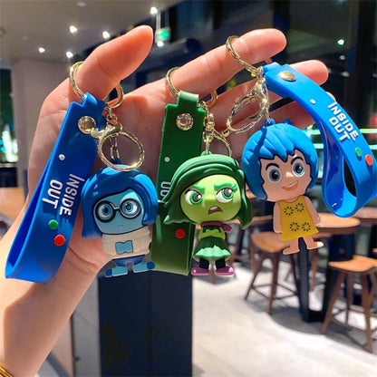 Insides Out Cartoon Keychain Car Keychain Pendant Anime Wholesale Small Gifts
