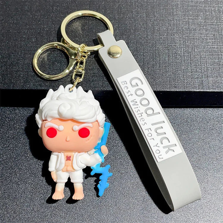 Cartoon Cute Anime One Pieces Luffys Doll Car Bag Pendant Keychain Wholesale Keychain Small Gift