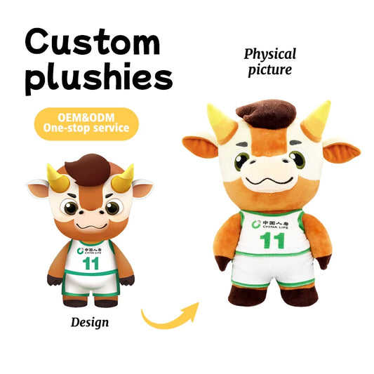 ODM/OEM Customizable Full-Service Plush Toys One-Stop Solution for Corporate Mascot Design Cartoon Character Suits Merchandise