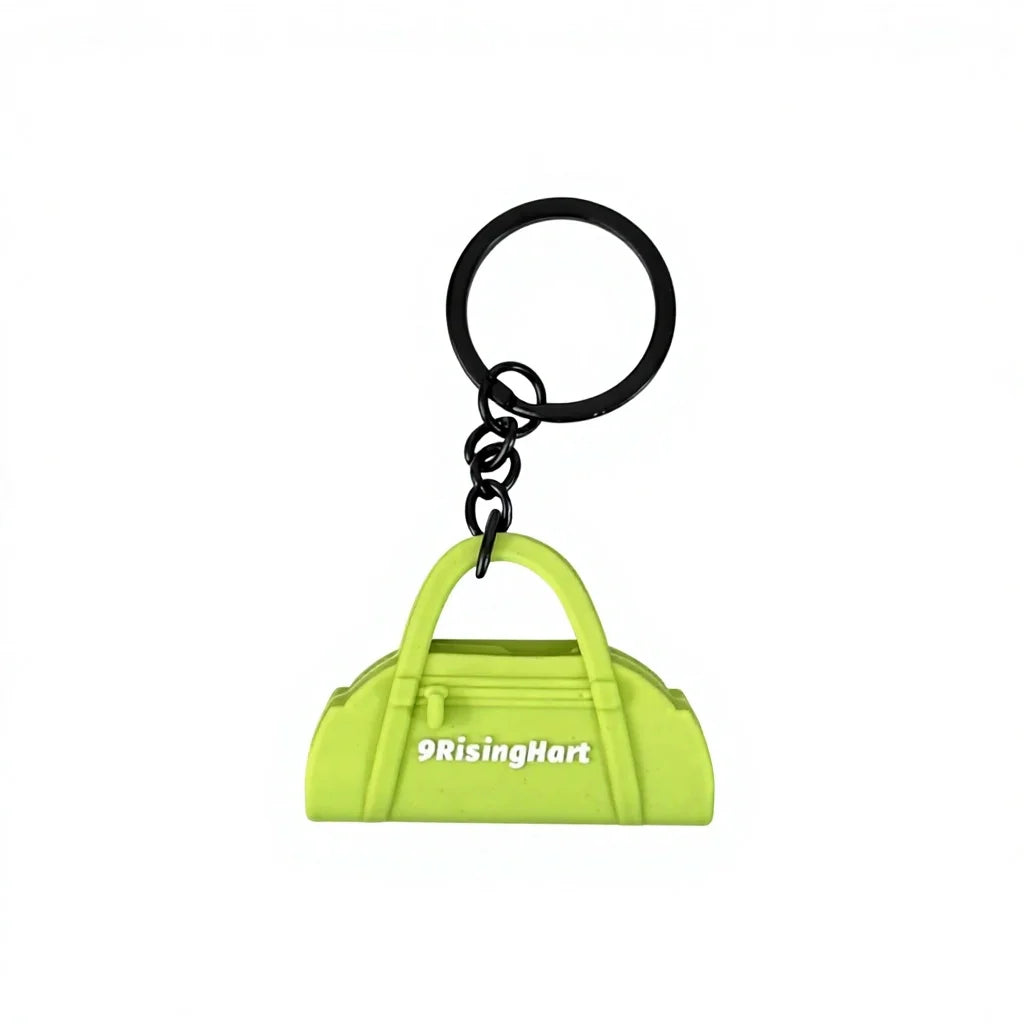 Hot Selling 3D Cartoon Gym Rubber Keychain Creative Anime 3D Yoga Bag Pendant Fitness Cool Key Chain