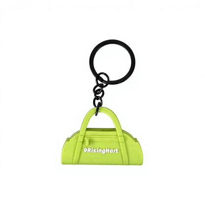Hot Selling 3D Cartoon Gym Rubber Keychain Creative Anime 3D Yoga Bag Pendant Fitness Cool Key Chain