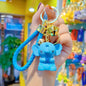 Cute Cartoon Crown for Carabiner Elephant Resin Keychain Stylish Rubber Doll with UV Printing Keychain for Girls Phone Charm