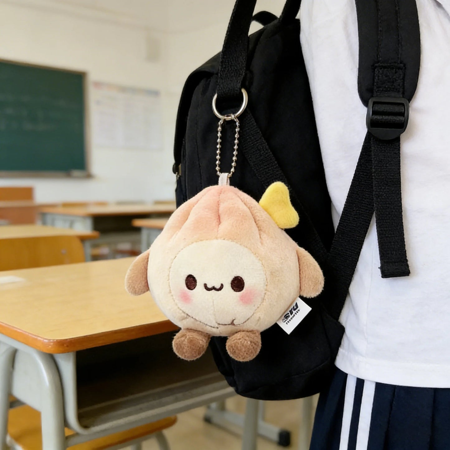 Direct Factory Sale Customizable Cute Healing-Style Bun Doll Keychain Hot Selling