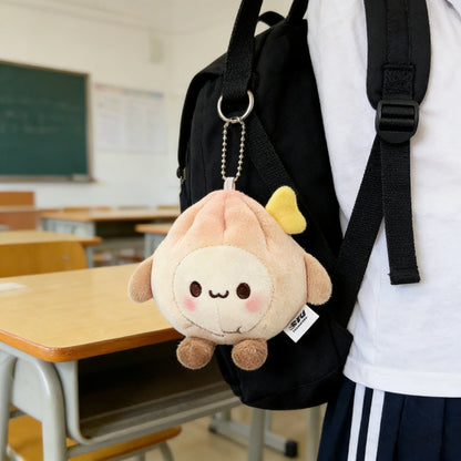 Direct Factory Sale Customizable Cute Healing-Style Bun Doll Keychain Hot Selling