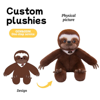 Premium Adorable Sloth Stuffed Animals Comfort Plush Toys for Maternity Baby Gifts ODM Customizable Cultural Creative