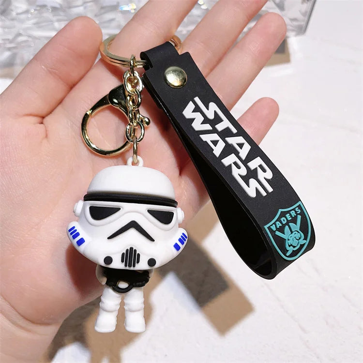 New Hot Selling StarWars Keychain Mandalorians Surrounding Baby Yodas Stormtroopers Keychain Pendant