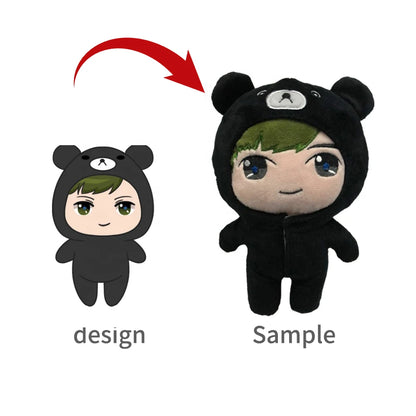 OEM Manufacturer No MOQ Plushie Customized Custom Plush Toy Kpop Idol Dolls Custom Plushies Movie Mascot Derivative Plush