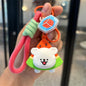 Cute Line Dog Sakura Club Keychain Couple School Bag Pendant Car Keychain Doll Small Gift Wholesale