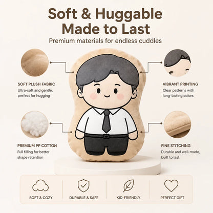Manufacture Custom Plush dolls  Pillow Toy Printed Irregular Shape Personalized Full-Color Plushie Cushion with Your Design