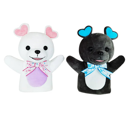 Wholesale Plush Animals Hand Puppet Cartoon Children Doll Props Customized Baby Sleep Plush Finger comfort Toy Customization