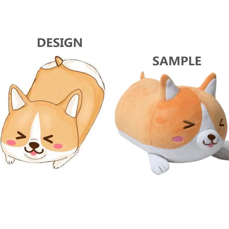 2024  High Quality Plushie Customized Mascot Company logo Anime Plush Toys Dolls Pillow Customization