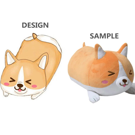 2024  High Quality Plushie Customized Mascot Company logo Anime Plush Toys Dolls Pillow Customization
