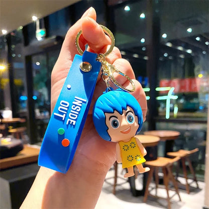 Insides Out Cartoon Keychain Car Keychain Pendant Anime Wholesale Small Gifts