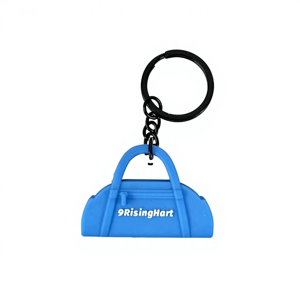 Hot Selling 3D Cartoon Gym Rubber Keychain Creative Anime 3D Yoga Bag Pendant Fitness Cool Key Chain
