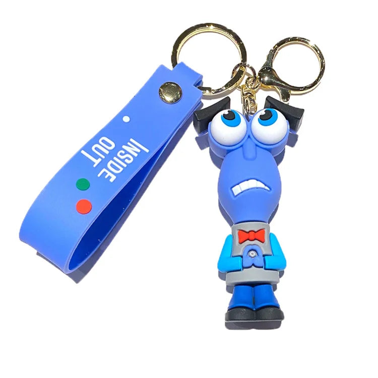 Insides Out Cartoon Keychain Car Keychain Pendant Anime Wholesale Small Gifts