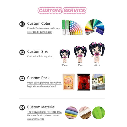 CE CPC Manufacturer's Custom Cute Stuffed Animal Toys Low MOQ OEM ODM Super Soft Plush PP Cotton Filling Custom Design Plushie