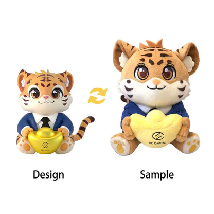 OEM Custom Square Plush Toy Keychain Customizable Expressions/Chain/Limb Colors Free Sample Making