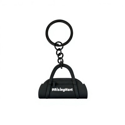 Hot Selling 3D Cartoon Gym Rubber Keychain Creative Anime 3D Yoga Bag Pendant Fitness Cool Key Chain