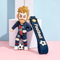 New Arrival Most Popular 3D Cartoon PVC Rubber Keychain Football Team Star Keychains