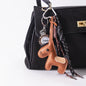 Cute Pony Bag Charm Trendy Phone Case Accessory Car Pu Keychain Wholesale