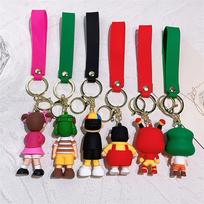 New Arrival Friday Night Funkin Toy Keychain Cute Bag Pendant Personality Rubber Key Ring Festival Gift Toy