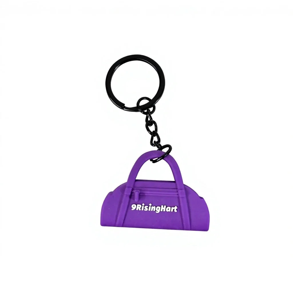 Hot Selling 3D Cartoon Gym Rubber Keychain Creative Anime 3D Yoga Bag Pendant Fitness Cool Key Chain