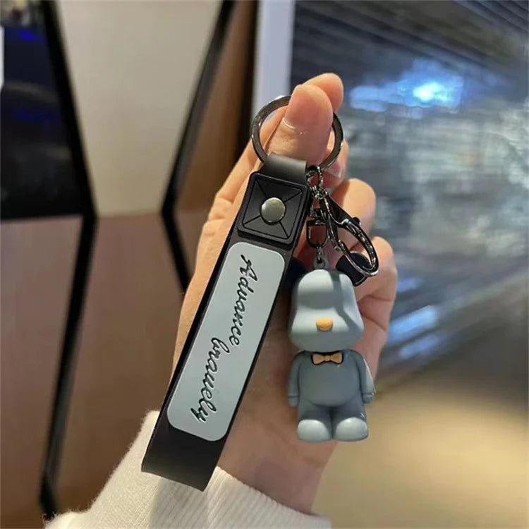 Chameleon Bear Creative KeyChain Violent Bear Wholesale Car Couple Key Pendant Doll Schoolbag Pendant Keychain