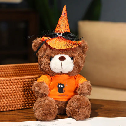 High Quality Creative Funny Soft Cute Halloween Teddy Bear Stuffed Plush Toys Halloween Decoration Gift