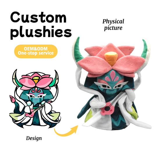 OEM Custom Chinese Opera-Style Lotus Fairy Plush Toy by Source Factory Game IP Derivative Merchandise Customization Welcomed
